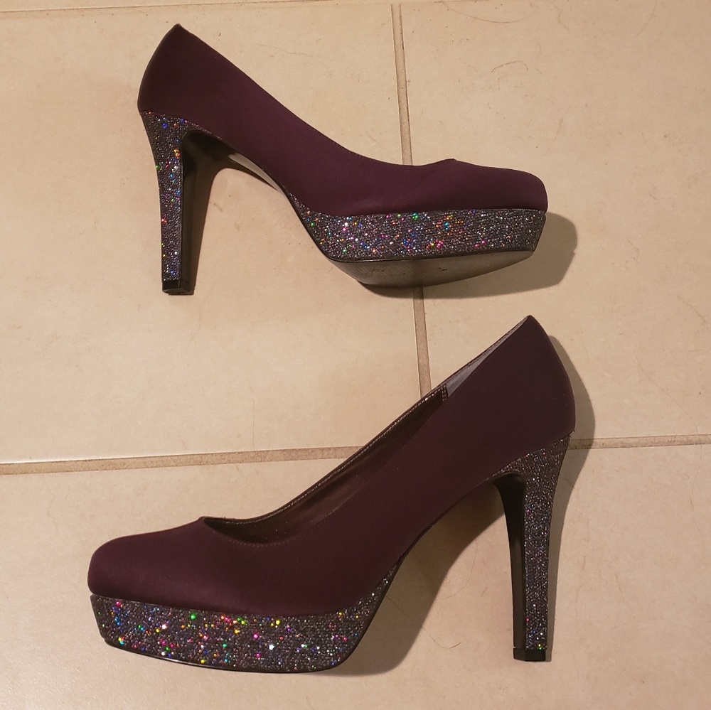 Nina Beauitful mauve purple pumps